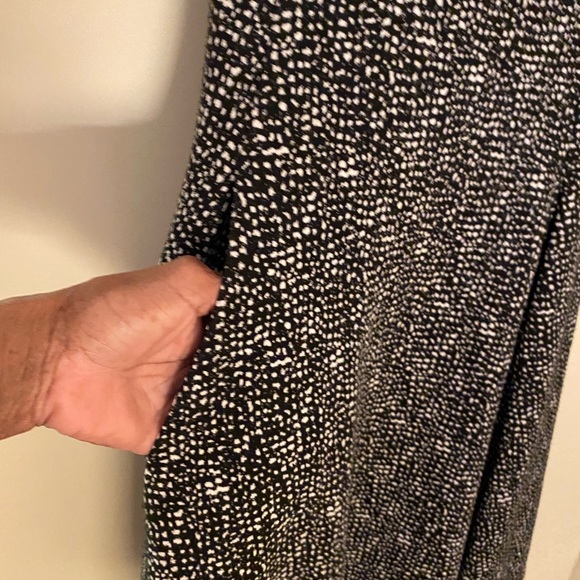 EUC DKNY Polka Dot Flare Dress - Picture 4 of 7